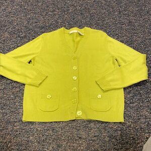 Preswick & Moore Green Button Up Sweater sz. L